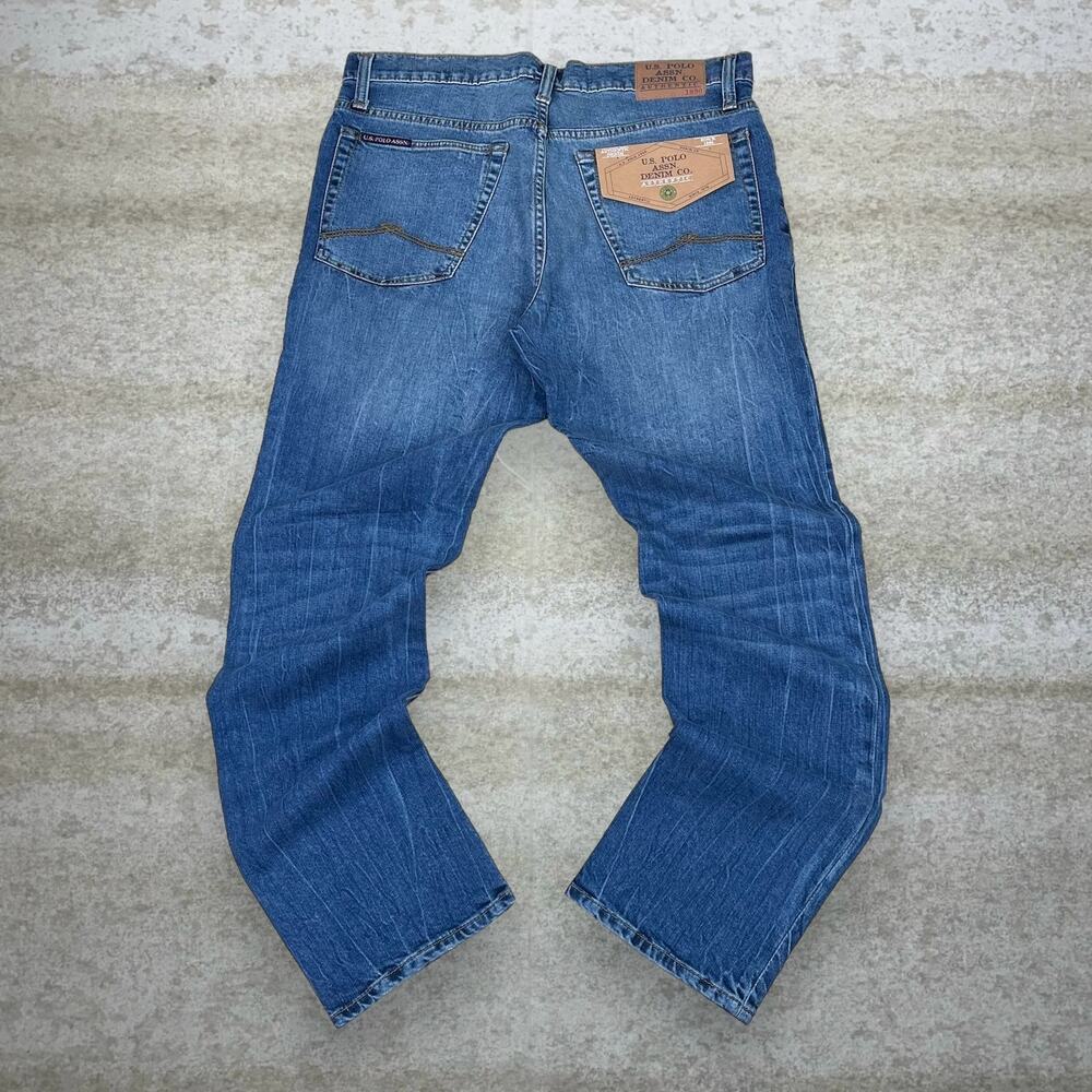 Vintage Y2K Polo Jeans 34x30 Straight Fit Medium Wash Denim New with Tags